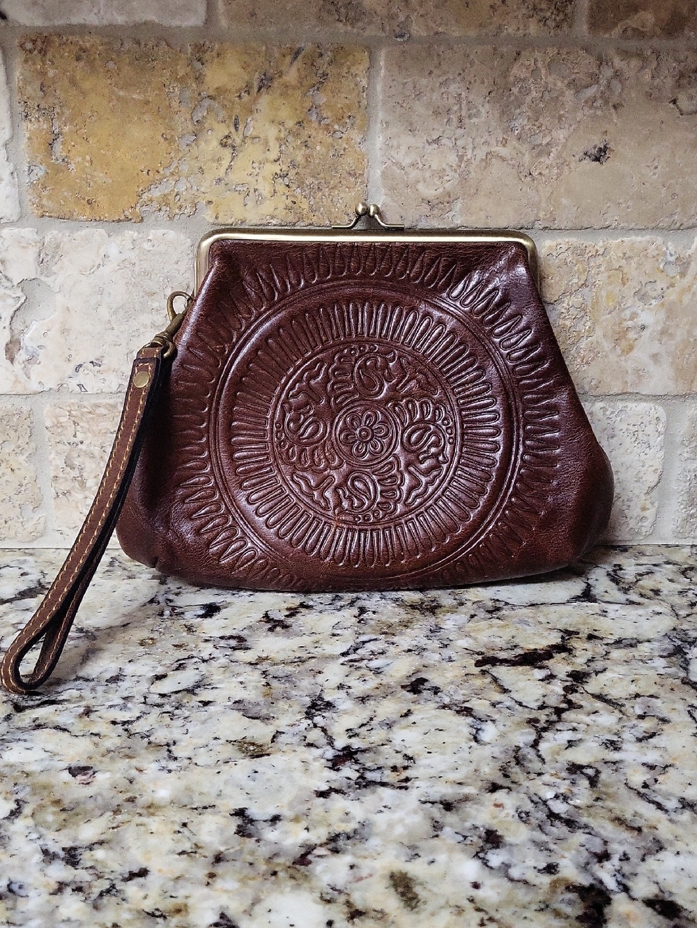 Patricia Nash Embossed Savena Wristlet